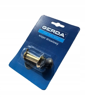 Dvere Viewfinder mosadz Gerda Judas s klapkou