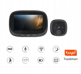 LCD ViewFinder s fotografiami fotoaparátu Bell 4.3 WiFi Tuya