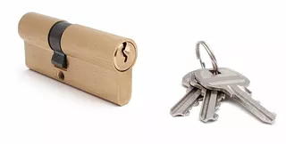 Zámok na dvere - A2 30/30 mm mosadzná vložka, euro kľúč, hrad