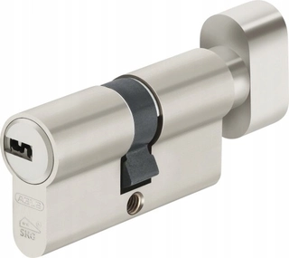 Zámok na dvere - Abus KD10 vložka s nikelovým gombom 5 kľúče 60/45G