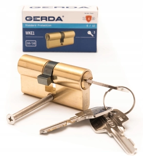 Zámok na dvere -  Gerda 30/30 (31/31) Vložka z mosadzných dverí