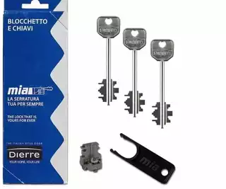 Zámok na dvere -  Dierre Lock Insert Mia Blo 3110 3 Klávesy 92 mm