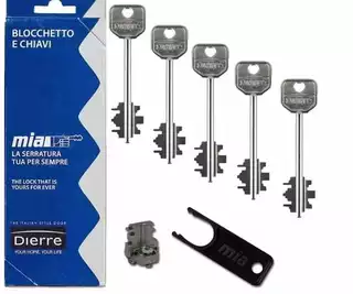 Zámok na dvere -  Dierre Lock Insert Mia Blo 3110 5 klávesov 92 mm