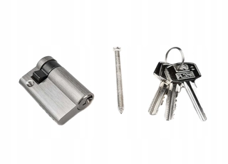 Zámok na dvere -  Polovica -vložte vložku 9/55 Satin 3 Keys