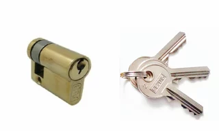 Zámok na dvere -  Polovica vložky pre jeden -kastel Lock9/30