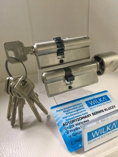 Zámok na dvere -  Vlk vložky C Premium 30/40+30/40G Attestovanie stojana