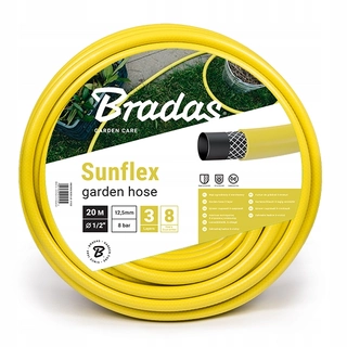 Bazénová hadica k čerpadlu - Bradas Sunflex WMS3/420 záhradná hadica 3/4" 20 m 3-vrstvová žltá
