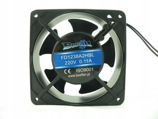 Ventilátor ku krbu, kachliam - Ventilátor 230V 120x120x38mm pre krb ohnisko