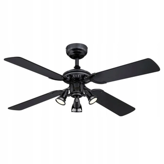 Ventilátor - Fan Princess euro čierna, 3 x GU10, lamp