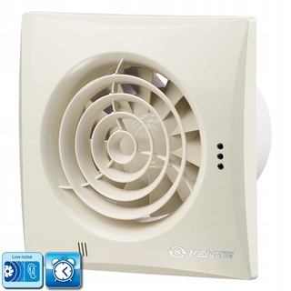 Ventilátor - Otvory Pokojné Časovač 100 mm ventilátora, svetlo béžovej