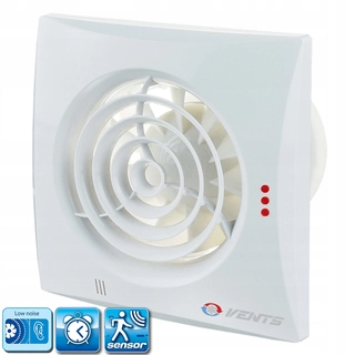 Ventilátor - Otvory Tichý ventilátor časovača, snímače pohybu 100mm