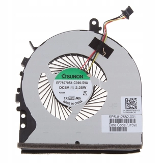 CPP chladenie ventilátor čierny