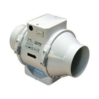 Ventilátor - fan kanál 100mm 187m3 2 Závodné Spínač
