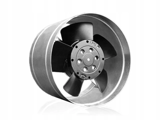 Ventilátor ku krbu, kachliam - Kov kanálový ventilátor 100mm Whisper 66m3 / h