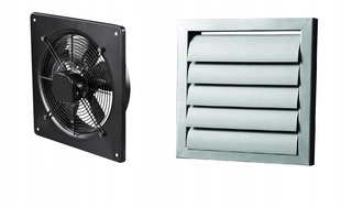 Ventilátor - 400mm priemyselný odsávací ventilátor + klapka