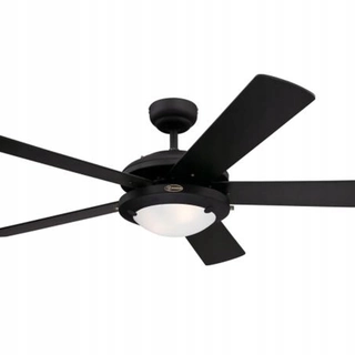 Ventilátor - Stropný vetrák s lampou Comet Loft čierna