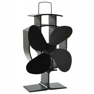 Ventilátor ku krbu, kachliam - Fan veterný mlyn zahriať teplo zo 4 nožov