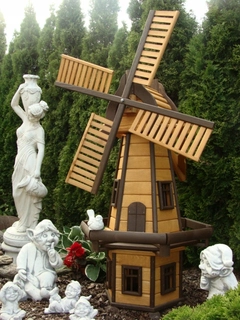 Drevený záhradný veterný mlyn WKP.CD-160 cm Veterné mlyny