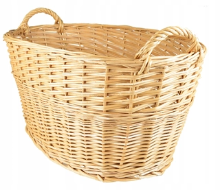 Stojan na drevo - Prútený kôš na drevo spodnú bielizeň hračka 60cm
