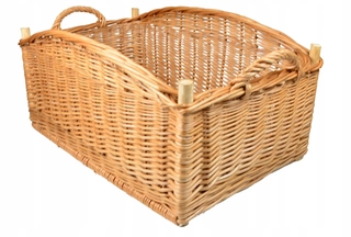 Stojan na drevo - Prútený kôš BIG XXL Basket 60cm