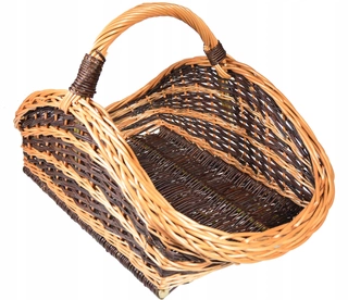 Stojan na drevo -  Prútený kôš na drevo Big XXL košík na KOMINKI