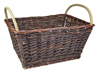 Stojan na drevo -  Prútený DREVENÝ KOŠÍK DOMÁCI KOŠÍK 60 cm