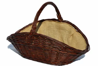 Stojan na drevo -  Prútený kôš pre krb 65cm Wicker