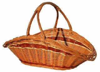 Stojan na drevo -  Prútený kôš pre krb 70cm prútie