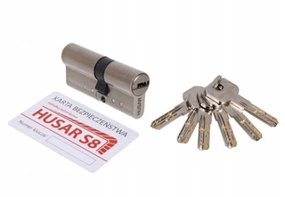 Zámok na dvere -  Husar certifikovaný vložka 30/30 Satin KLC 6 kľúče