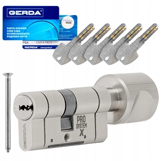 Zámok na dvere -  Vložte so systémom G45/60 Pro Nikiel Gerda PSX