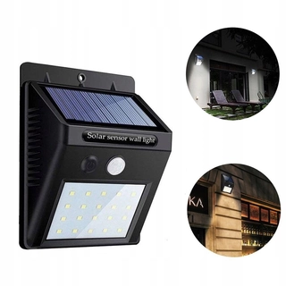 Kľučka dverí - Nepremokavé 20 LED solárne žiarovky snímač pohybu Śc
