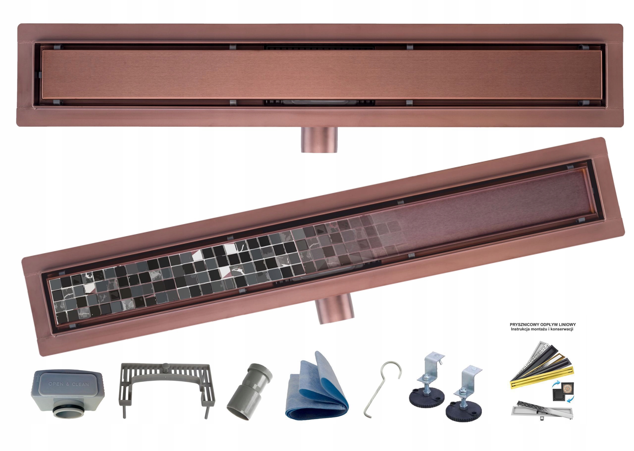 Aqua Heating A04CU800 lineárny odtok 80 cm