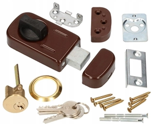 Zámok na dvere -  Jani Topcoat Lock s vložkou Brown Archer