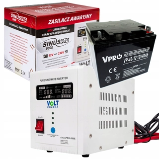 Núdzové napájanie UPS pece ako čerpadlá SIN 500W + Aku