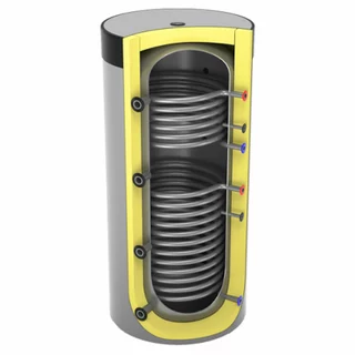 Bojler, ohrievač vody - Tank Buffer 1000 L - 2 Lemet cievky