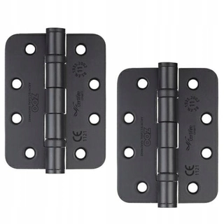 Závesy, pánty -  Dverové závesy prepletené čierna zoologická záhrada 102x76 mm 2 ks