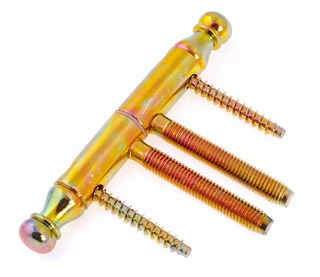 Závesy, pánty - Závesový záves retro galvanizovaný 16*112 mm s 2 skrutkami