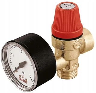 Poistný ventil s Caleffi 1/2 3BAR manometer