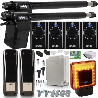 FAAC ALFA 414 4xpilot automatizácia set xled lampy