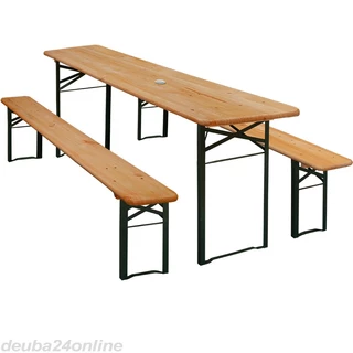 Záhradný nábytok - Garden Beer Set Skladanie 2 lavičky + tabuľka