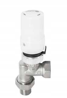 Hlavica, ventíl - Axial termostatická hlavica set biely ventil