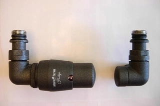 Hlavica, ventíl - Termostatic set radiátora ventil Graphite Str