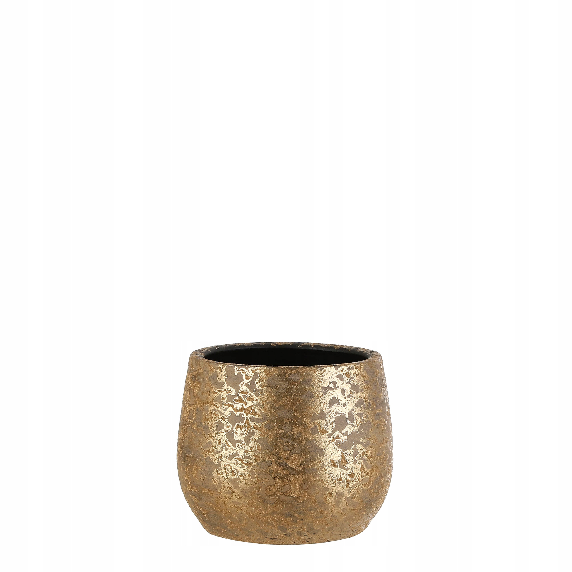 Edelman kvetináč 16,5 cm x 16,5 x 13 cm priemer 16 cm keramika odtiene žltej a zlatej