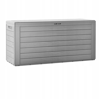 Záhradný úložný box - Deuba záhradný box, plastový, 280 l, sivý