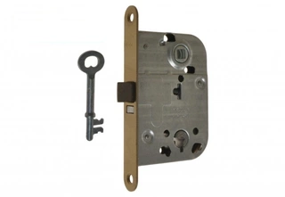 Zámok na dvere -  Pôžička zapustená do dverí 72/45 na Key/ WC Abloy