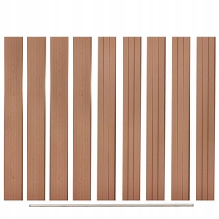Pletivo, oplotenie - Náhradné ploty, 9 ks, WPC, 170 cm,