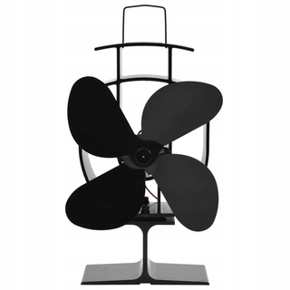 Tepelne-poháňal ohnisko ventilátora v 4 nožov