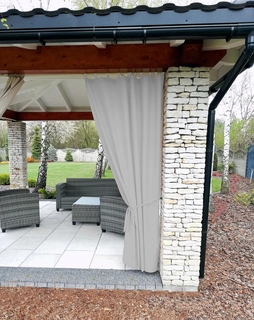 Záhradný stan, pavilon - TERASA zámocká záclona NA BALKÓN do altánku 220