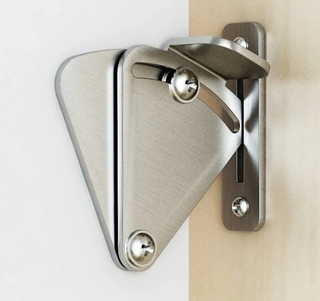 Kovania na posuvné dvere - Inoxová západka zatvárala dvere dverí dverí