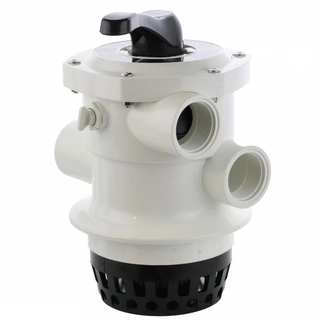 Bazénové čerpadlo, pumpa -  6-cestný ventil ABS - MEGA BIELA 0891918